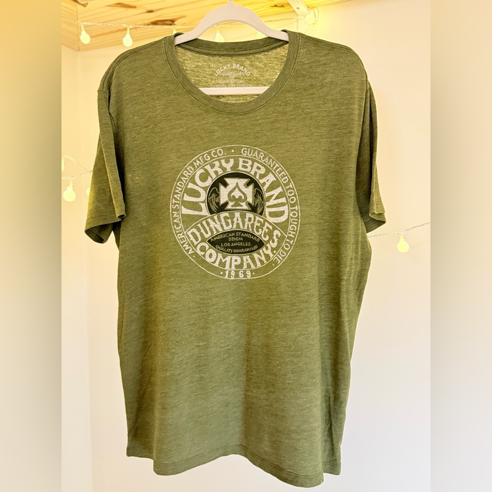 Lucky Brand Short Sleeve Burnout Graffic Tee